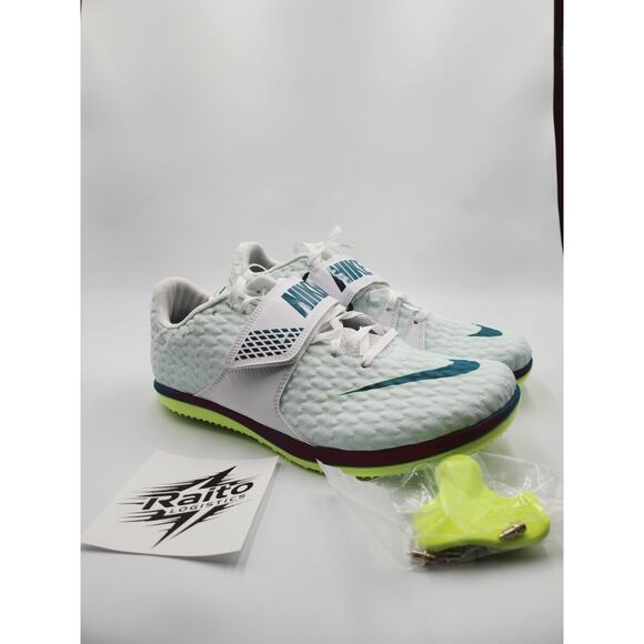 Mens Size 9.5 Nike Jumping Spikes High Jump Elite Track & Field Multi FZ9636-100